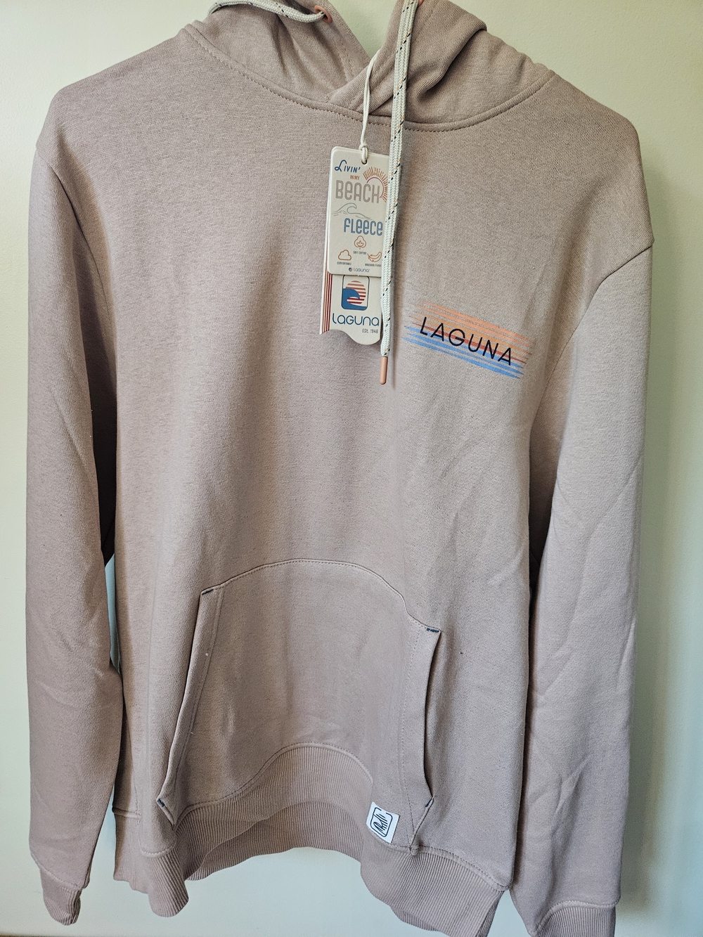 Men's Beach Fleece Hoodie - Taupe